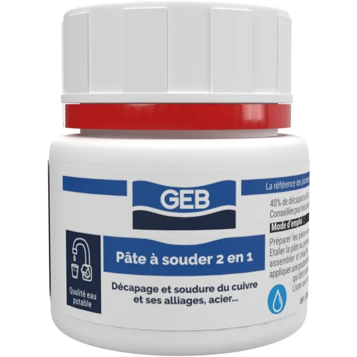 Geb Pasta de Soldadura 2 en 1 con Tiras - Envase de 150 g - GEB3283981148184 Geb Pasta de Soldadura 2 en 1 con Tiras - Envase de 150 g - GEB3283981148184