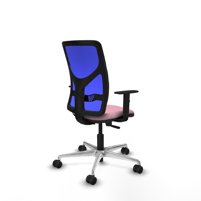 PIQUERAS Y CRESPO Silla de oficina Motilla con mecanismo Sincro, Rosa y Azul