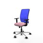 PIQUERAS Y CRESPO Silla de oficina Motilla con mecanismo Sincro, Rosa y Azul