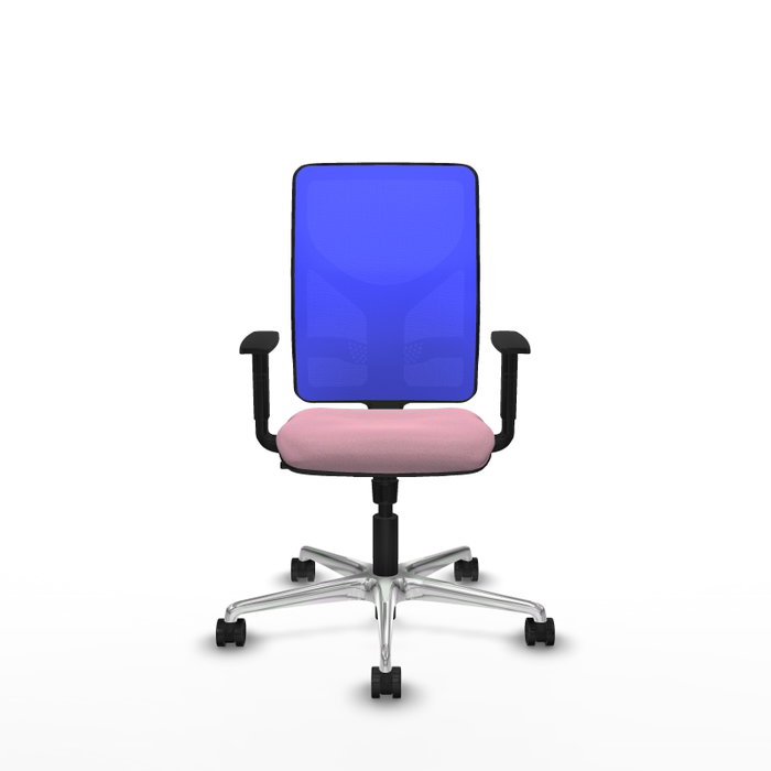 PIQUERAS Y CRESPO Silla de oficina Motilla con mecanismo Sincro, Rosa y Azul
