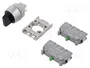 SPAMEL Interruptor Rotativo SP22 Negro 22mm 3 Posiciones
