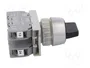 SPAMEL Interruptor Rotativo SP22 Negro 22mm 3 Posiciones