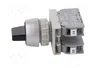 SPAMEL Interruptor Rotativo SP22 Negro 22mm 3 Posiciones