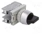 SPAMEL Interruptor Rotativo SP22 Negro 22mm 3 Posiciones