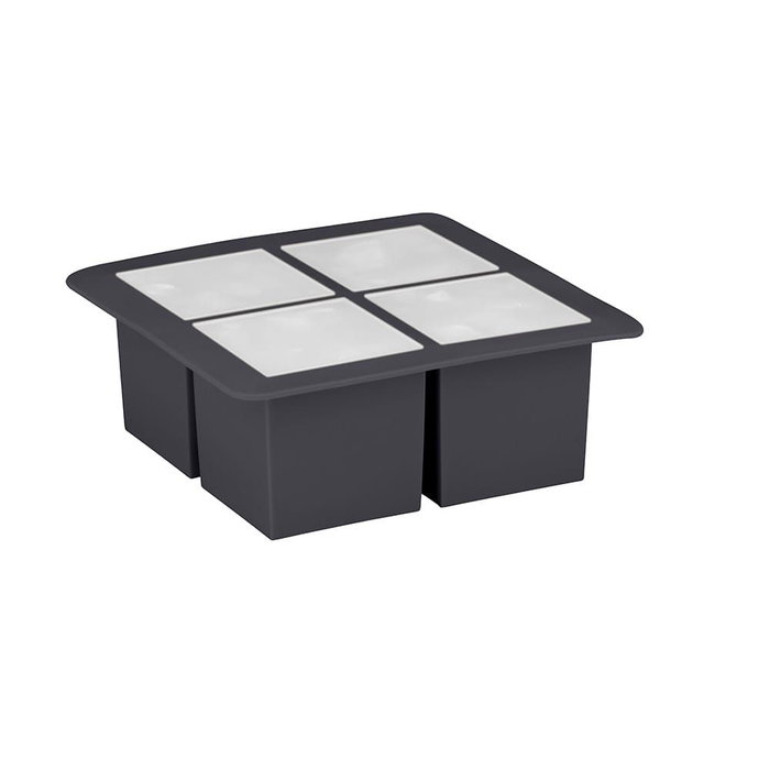 Alpina Cubitera de Silicona para 4 Cubos de Hielo, Colores Surtidos, 15.2 x 15.2 x 5.8 cm