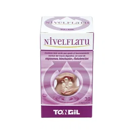 LINEABEL Nivelflatu (Flatubel) 30 Cápsulas para Neutralizar Gases Acumulados y Meteorismo