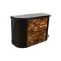 DKD Home Decor Mueble Bar BAR METAL Negro y Marrón