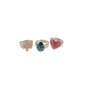 Inca Set de 3 anillos plateados ajustables - Modelos surtidos