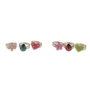 Inca Set de 3 anillos plateados ajustables - Modelos surtidos