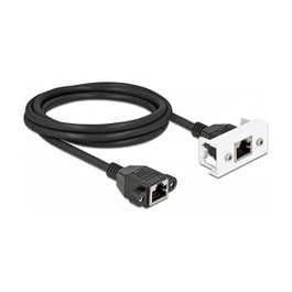 DeLOCK Cable de extensión de red Cat6a S/FTP RJ45 2 m