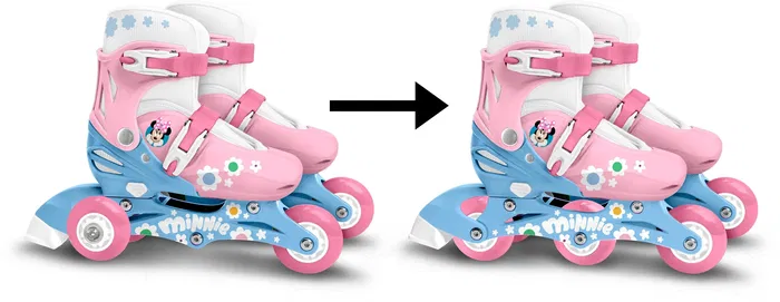 Minnie Patines en Línea 2 en 1 Niña Rosa Talla 27-30 MIN3496274323018