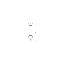 Ledvance DULUX G24d 2 LED 7W 700Lm 3000K 120º IP20