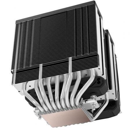 Mars Gaming MCPU-XU9 Disipador CPU Doble Torre con 2 Ventiladores 12cm, 9 Heatpipes, TDP 400W, Refrigeración PC Gaming