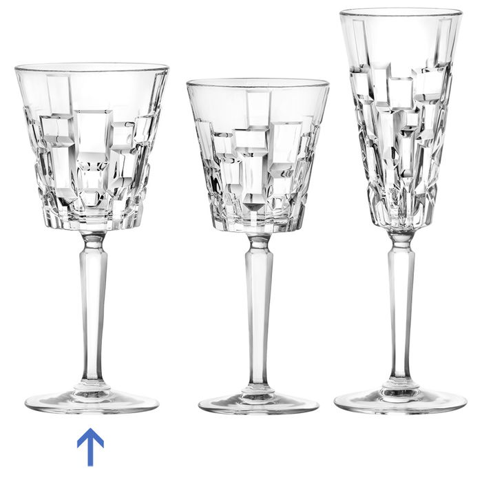 Rcr Cristalleria IT Etna Copa 280 Ml Cristal Ecológico Luxion Pack 6 Unidades Altura 194 Mm