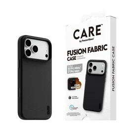 Panzerglass CARE™ Fusion Fabric Case Negro con MagSafe para iPhone 17 Pro Max y 18 Pro Max