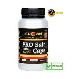 CROWN SPORT NUTRITION Pro Salt Caps 60 Cápsulas - Sales Minerales y Electrolitos para Rendimiento Deportivo, Vegano, Sin Alérgenos