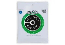 MARTIN Authentic Silked 92/8 Phosphor Bronze Medium 13-56 Juego Acústica Cuerdas