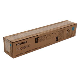 Toshiba Tóner T-FC30EC Cyan para copiadoras eStudio - Referencias 6AJ00000099 / 6AJ00000281 / TFC30EC