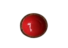 DKD Home Decor Set de 2 Cuencos de Mango Lacado Rojo 15x15x7 cm