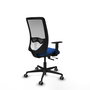 PIQUERAS Y CRESPO Silla de oficina Zulema con mecanismo Sincro/Traslack, Azul y Blanco