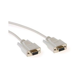 ACT Cable de conexión serie 1:1 de 10 metros con conectores D-sub de 9 pines hembra