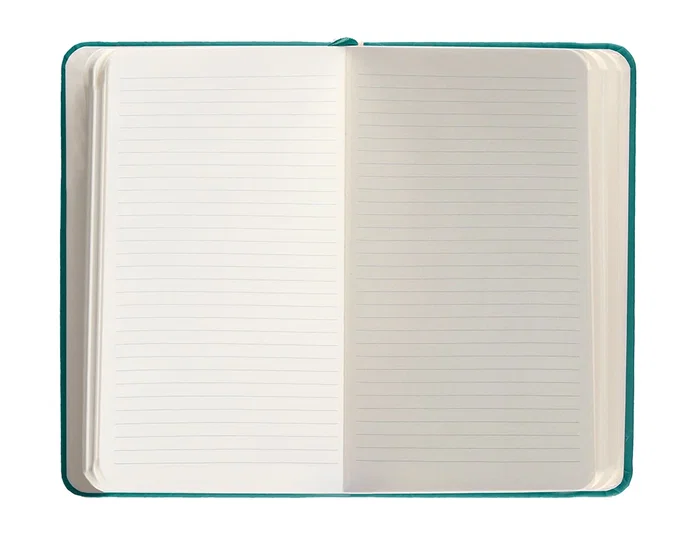 Antartik Cuaderno A6 Tapa Dura Hojas Rayadas Verde Aguamarina 100 Hojas 80gr FSC