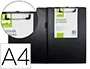 Q-connect Portanotas Plastico DIN A4 Negro con Pinza