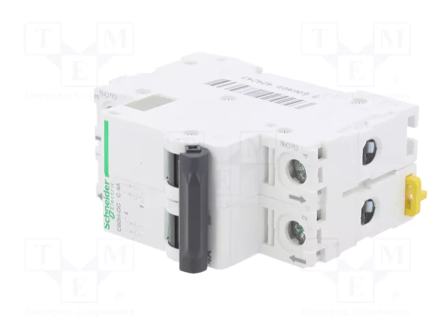 SCHNEIDER ELECTRIC Interruptor magnetotérmico C60H-DC 2 polos 4A SCHNEIDER ELECTRIC Interruptor magnetotérmico C60H-DC 2 polos 4A