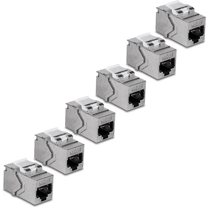 TRENDnet TC-KC06C6A Cat6A RJ-45 Keystone, Pack de 6 piezas TRENDnet TC-KC06C6A Cat6A RJ-45 Keystone, Pack de 6 piezas