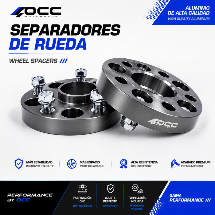 Occ Motorsport Separadores 15mm PCD 4X100 Buje 56,1mm