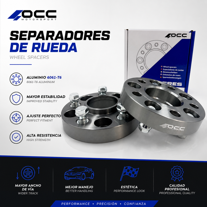 Occ Motorsport Separadores 15mm PCD 4X100 Buje 56,1mm
