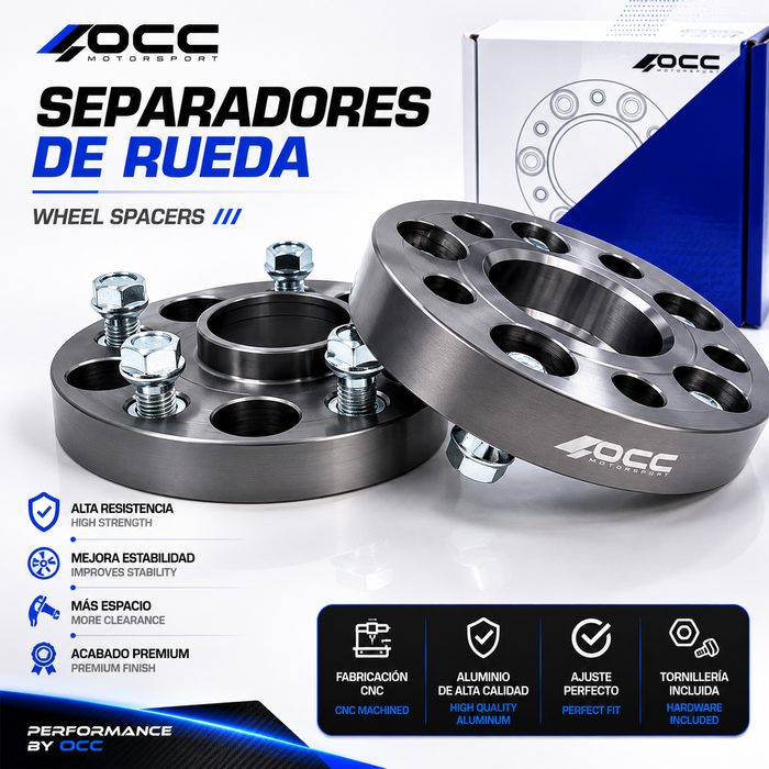 Occ Motorsport Separadores 15mm PCD 4X100 Buje 56,1mm