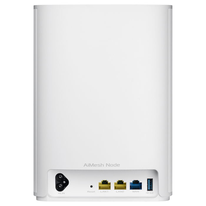 ASUS ZenWiFi AX Hybrid XP4 Sistema Mesh WLAN 1 Pack, Blanco, WiFi 6 (802.11ax), Doble Banda, Hasta 1800 Mbps