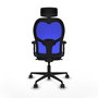 PIQUERAS Y CRESPO Silla de oficina Jorquera Azul Marino y Azul