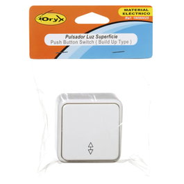 ORYX Pulsador Luz Superficie Blanco
