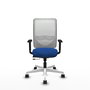 PIQUERAS Y CRESPO Silla de oficina Zulema Azul y Blanco con mecanismo Sincro/Traslack
