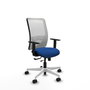 PIQUERAS Y CRESPO Silla de oficina Zulema Azul y Blanco con mecanismo Sincro/Traslack