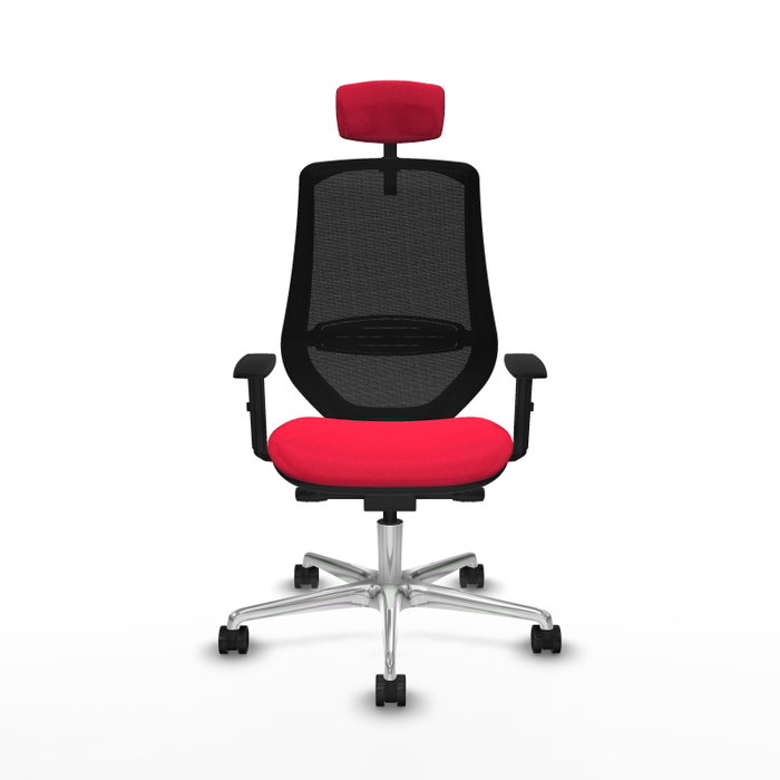 PIQUERAS Y CRESPO Silla de oficina Mardos con Mecanismo Sincro/Traslack, Rojo y Negro PIQUERAS Y CRESPO Silla de oficina Mardos con Mecanismo Sincro/Traslack, Rojo y Negro