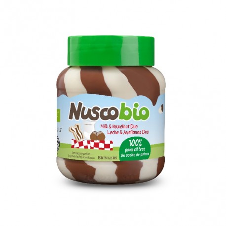 NUSCOBIO Crema de Chocolate Duo Avellanas Bio 400g NUSCOBIO Crema de Chocolate Duo Avellanas Bio 400g
