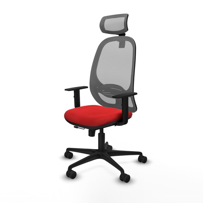 PIQUERAS Y CRESPO Silla de oficina Cilanco con mecanismo Sincro/Traslack Rojo/Gris PIQUERAS Y CRESPO Silla de oficina Cilanco con mecanismo Sincro/Traslack Rojo/Gris