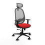 PIQUERAS Y CRESPO Silla de oficina Cilanco con mecanismo Sincro/Traslack Rojo/Gris
