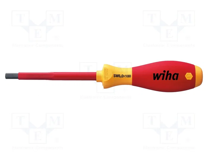 WIHA Destornillador aislado HEX 6mm SoftFinish® electric WIHA Destornillador aislado HEX 6mm SoftFinish® electric