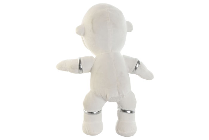 DKD Home Decor Peluche Astronauta Blanco Plateado 15 x 30 x 15 cm (Pack de 6)