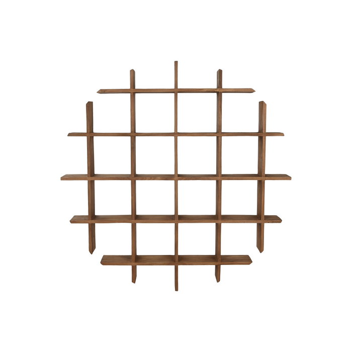 DKD Home Decor Estantería de Pared de Teca 120x15x120