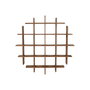 DKD Home Decor Estantería de Pared de Teca 120x15x120