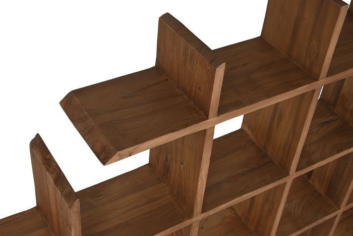 DKD Home Decor Estanteria Pared Teca 15 x 120 x 120 cm DKD Home Decor Estanteria Pared Teca 15 x 120 x 120 cm