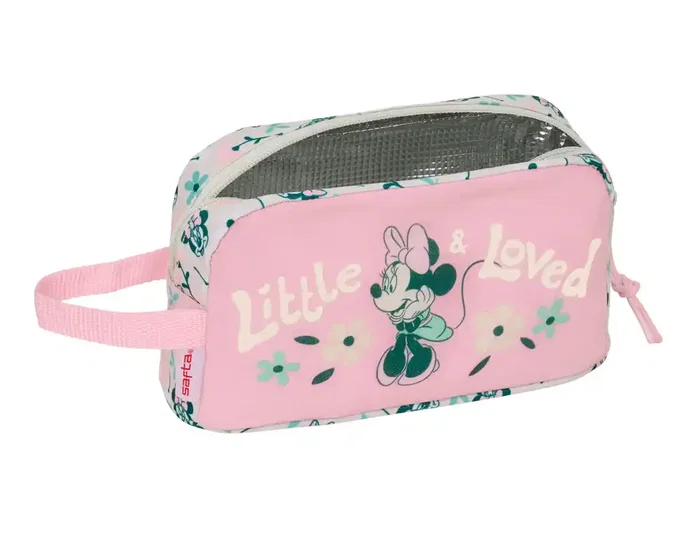 Portameriendas Térmico Minnie Mouse Minty Rosa 21,5 x 12 x 6,5 cm