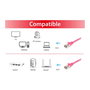 EQUIP Cable de Red Cat6A S/FTP 10 m Rosa LSZH 10GBase-T PoE+ Patchkabel 606908, Conector Macho RJ45