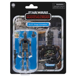 Hasbro Star Wars The Vintage Collection Set de 3 Figuras IG-12, Grogu y Anzellan
