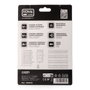 Koma Tools Multímetro Digital CAT III 300 V, 68 x 28 x 136 mm, Mide Diodo, Resistencia, Continuidad, DC y AC